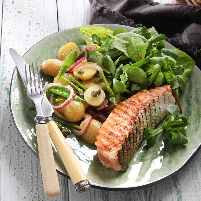 ViktVäktarna - Grillad lax med fransk potatissallad