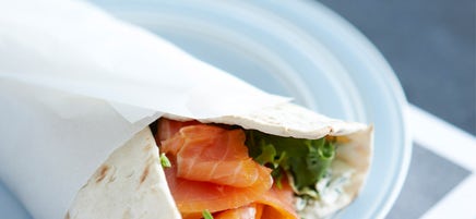 Wrap med rökt lax