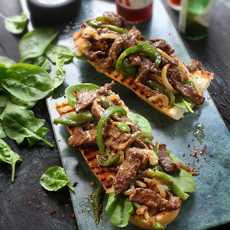 Foto av Philly cheese steak sandwich från WW ViktVäktarna