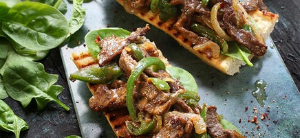 Philly cheese steak sandwich