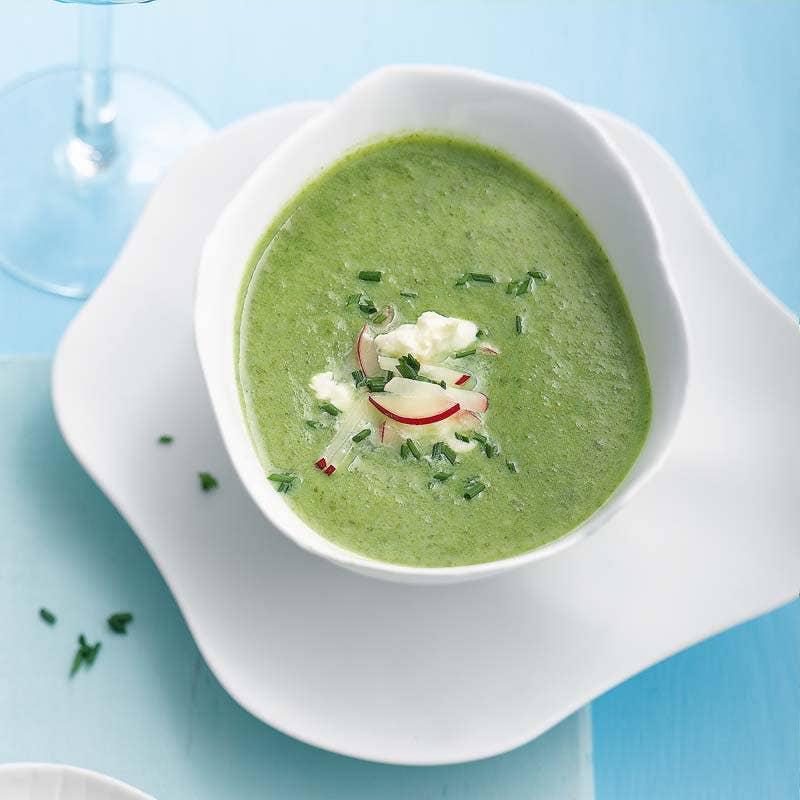 ViktVäktarna - Vårgrön soppa med limetopping