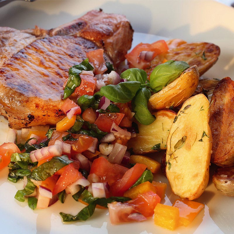 Foto av Kotlett med rostad potatis och salsa från WW ViktVäktarna