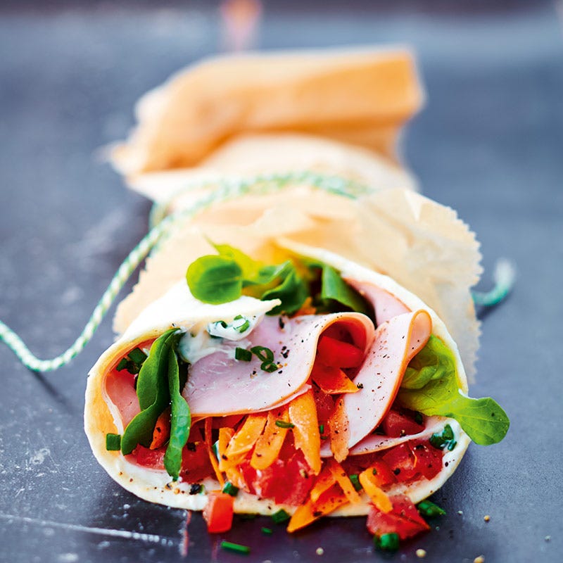 Foto av Skink- och grönsakswrap från WW ViktVäktarna