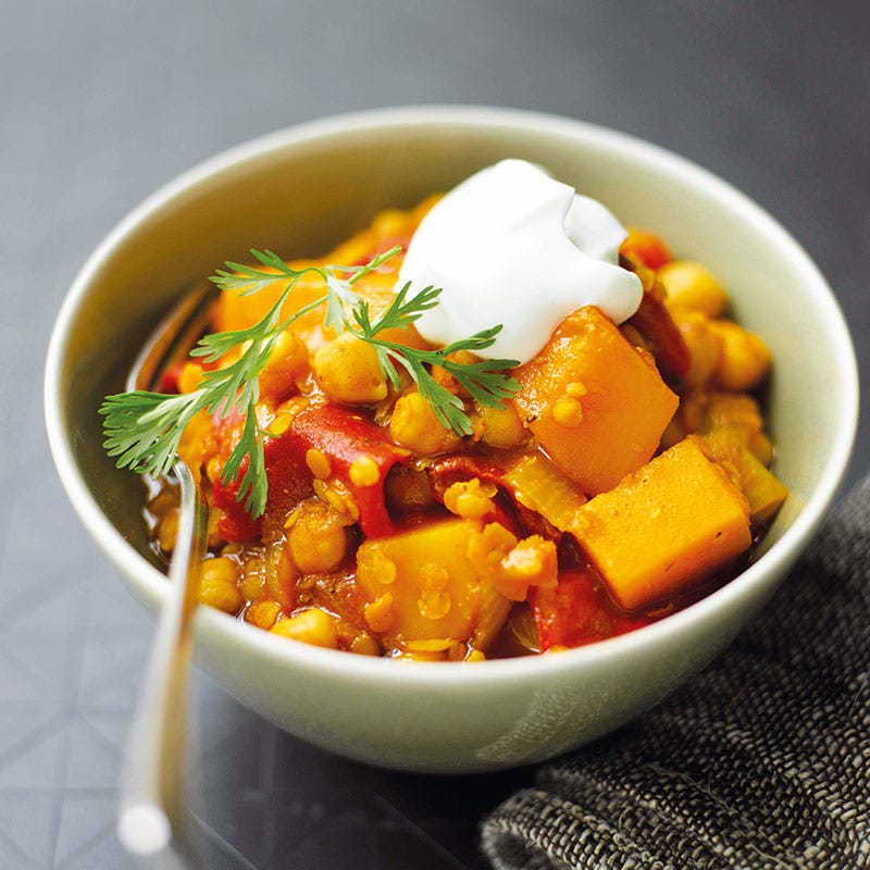 Foto av Linsgryta med pumpa från WW ViktVäktarna