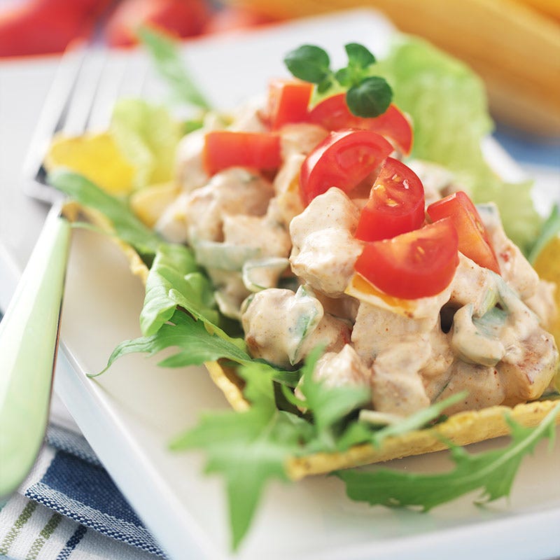 Foto av Kycklingsallad i tacoskal från WW ViktVäktarna
