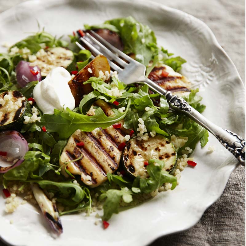 ViktVäktarna - Grillad halloumi med päronsallad