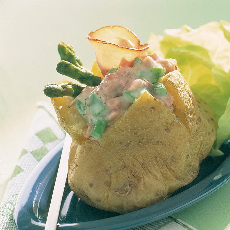 Foto av Bakpotatis med örtkryddad skinkröra från WW ViktVäktarna