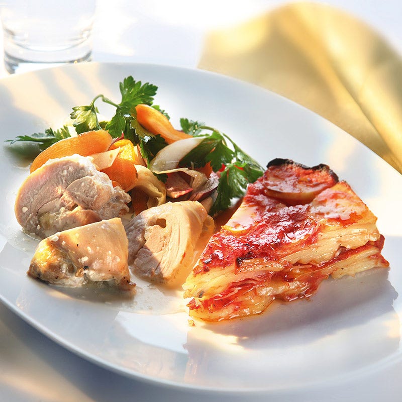 Foto av Parmesanfylld kyckling med potatisterrine från WW ViktVäktarna