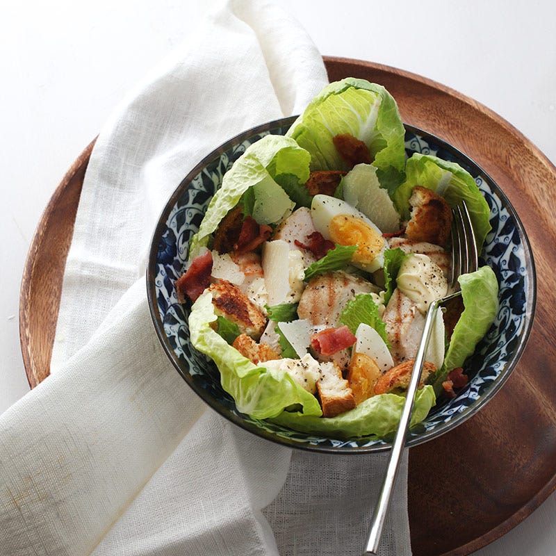 Foto av Caesarsallad med kyckling och senapscrostini från WW ViktVäktarna