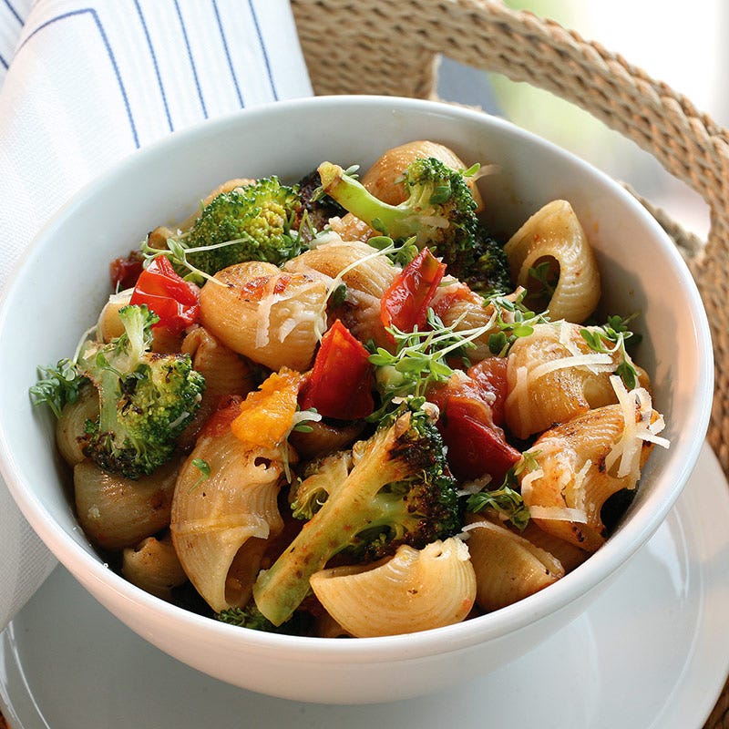 Foto av Pasta med rostad vitlök, broccoli och tomat från WW ViktVäktarna