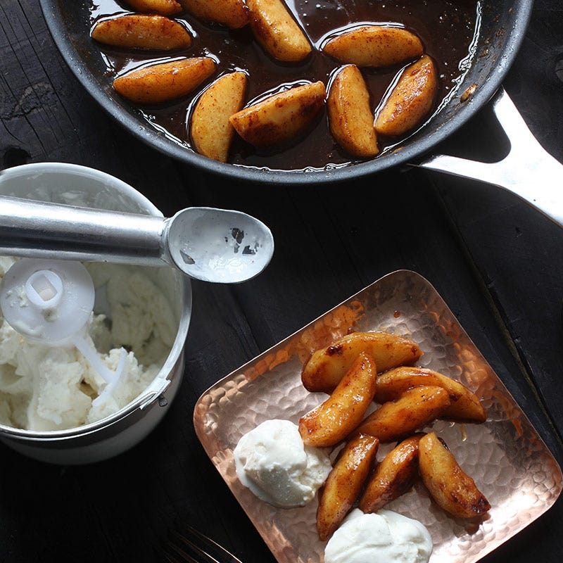 Foto av Stekta äpplen med vaniljsås från WW ViktVäktarna