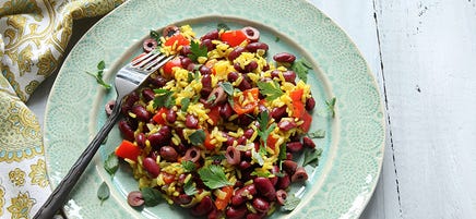Vegetarisk rispanna med saffran
