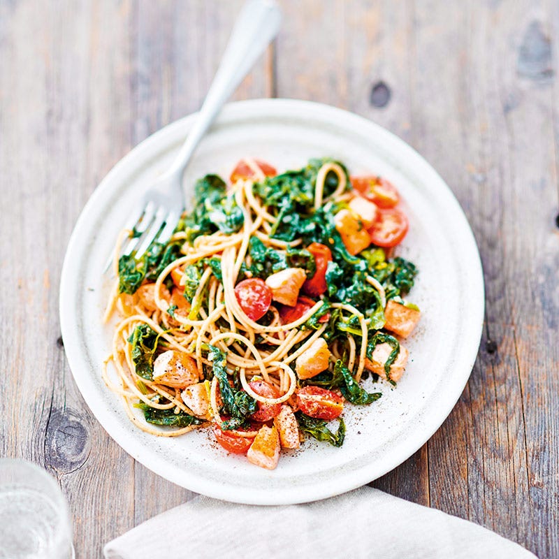 Foto av Lax- och spenatpasta från WW ViktVäktarna