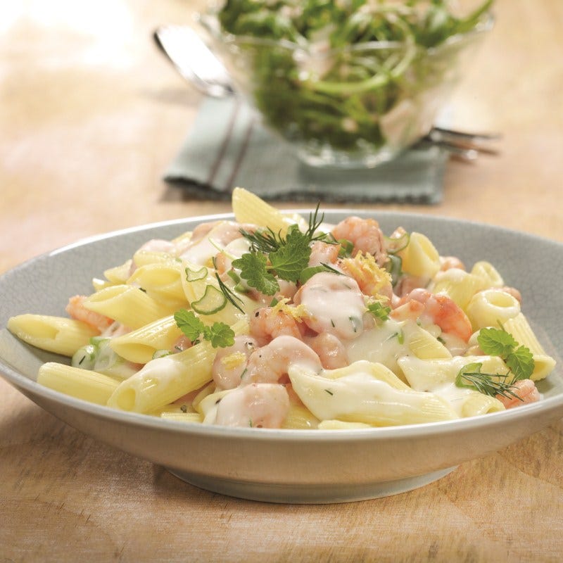 Foto van Penne met citroensaus en scampi’s door WW