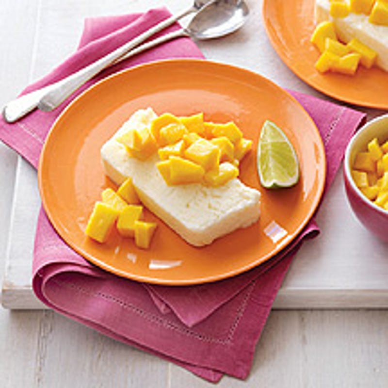 Foto van Kokosijs met limoen en mango door WW