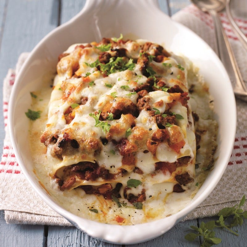 Foto van Lasagne met tartaar door WW