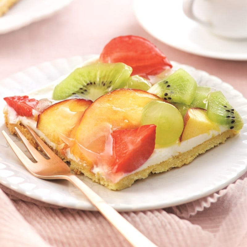 Foto van Kleurrijke fruitvlaai door WW