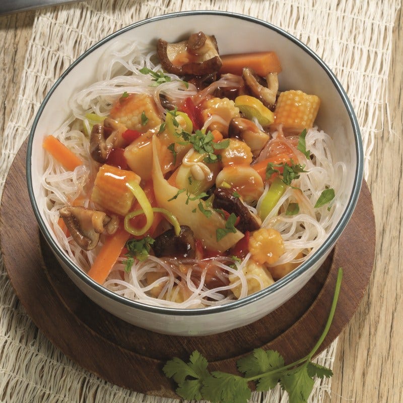 Foto van Zoetzure saus met glasnoedels door WW