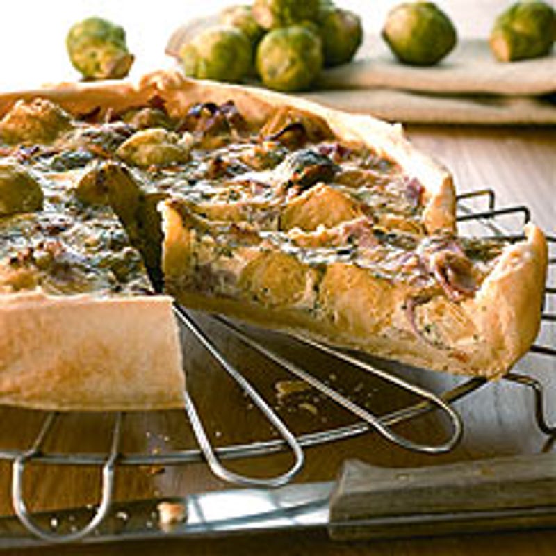 Foto van Hartige spruitjestaart door WW