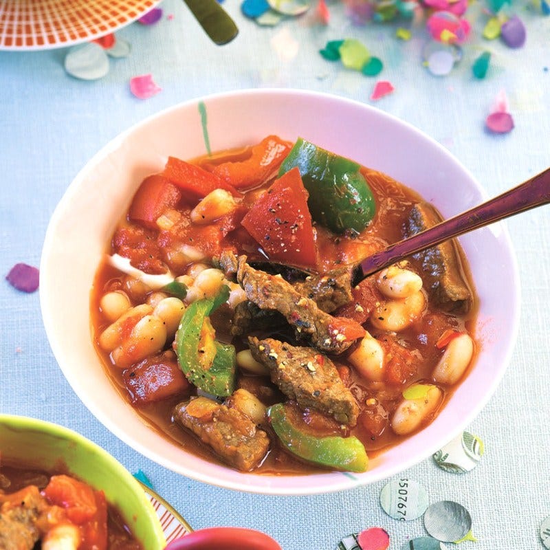 Foto van Pittige runderschotel door WW