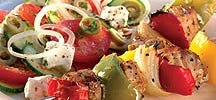 Souvlaki met salade