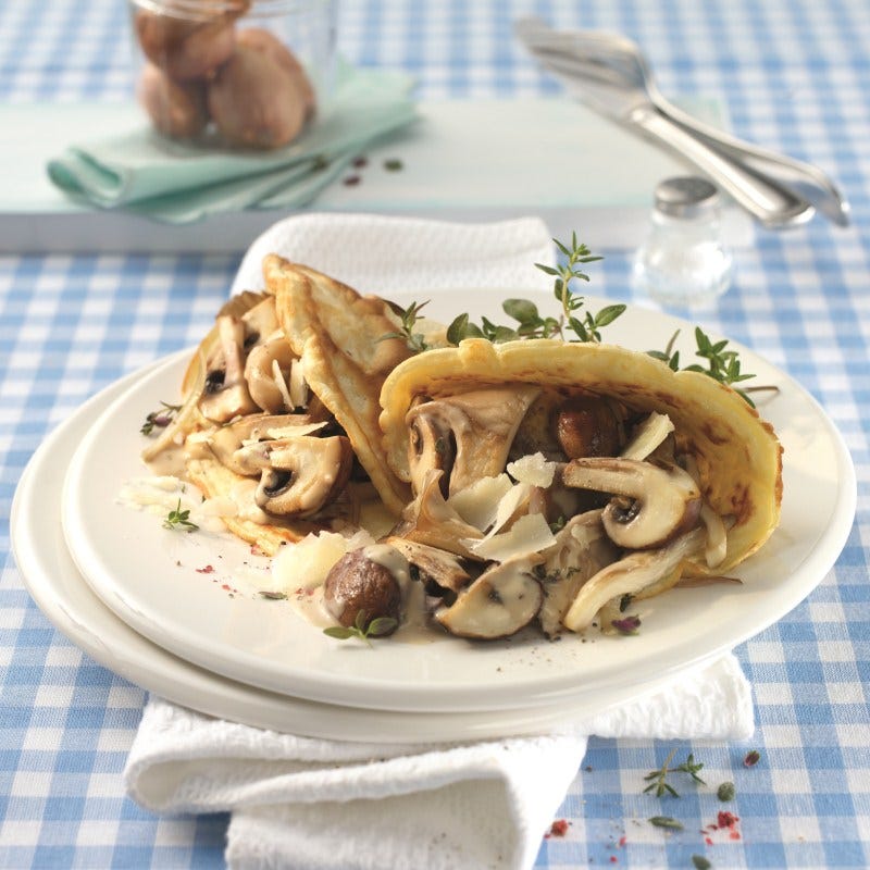 Foto van Paddenstoelencrêpes door WW