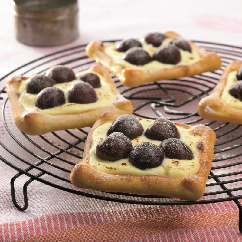 Foto van Cheesecake-gebakjes met morellen door WW