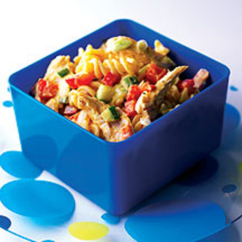 Foto van Lunchpasta met kip-kerrie door WW