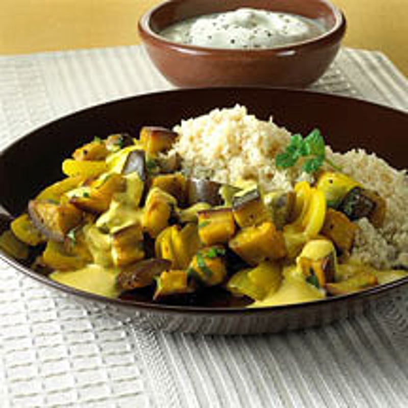 Foto van Couscous met aubergines en munt door WW