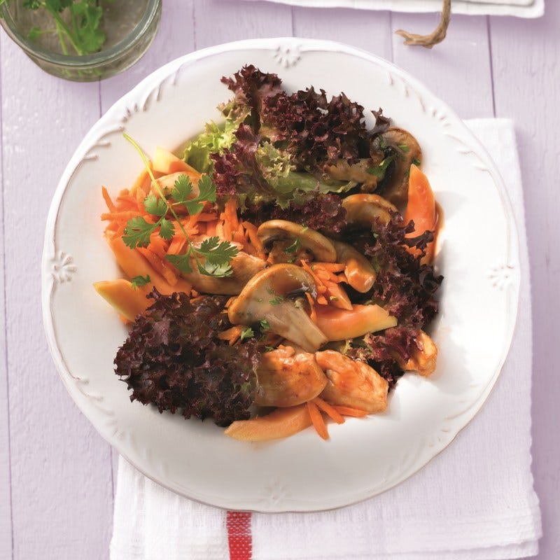 Foto van Oosterse salade met kip door WW