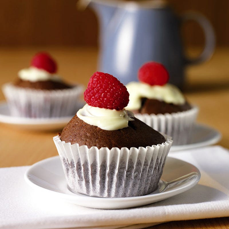 Foto van Frambozen-chocolademuffins door WW