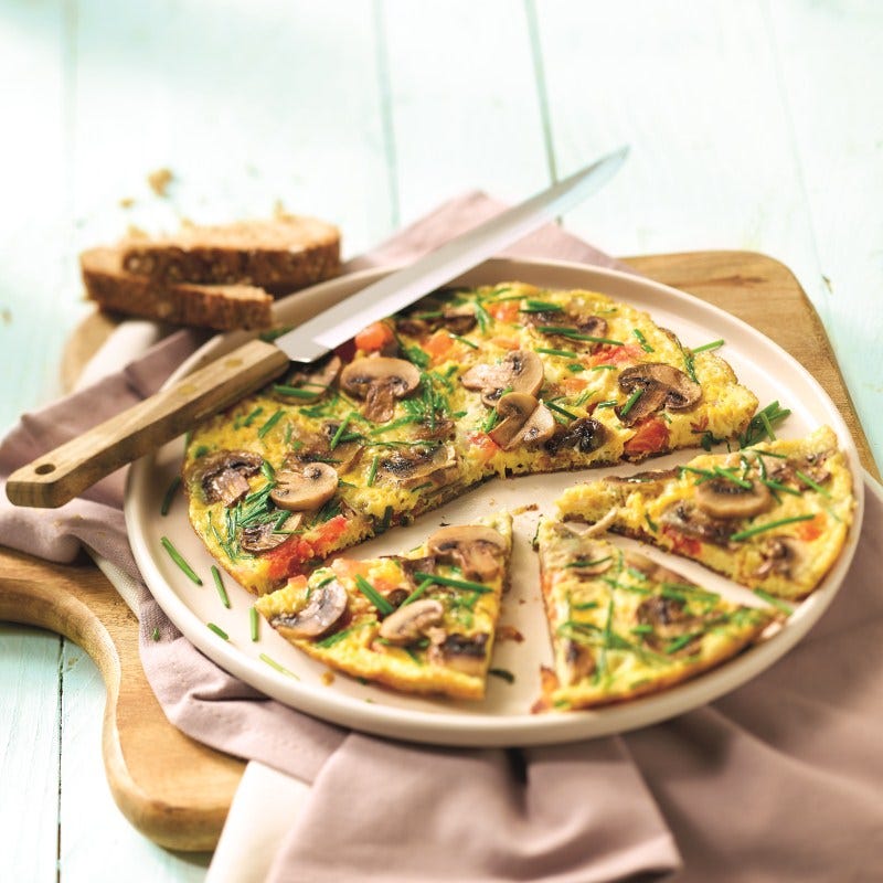 Foto van Omelet met tomaat en champignons door WW