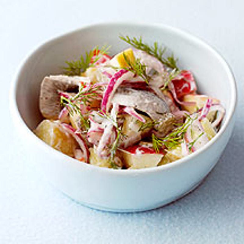 Foto van Haringsalade met appel en aardappel door WW