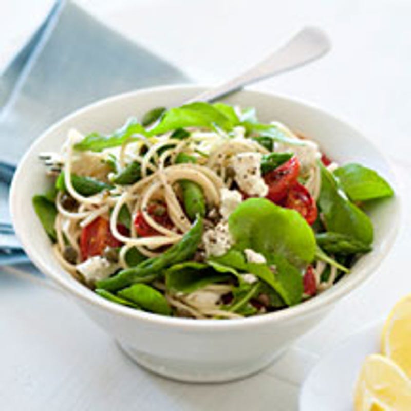 Foto van Pasta met asperge, tomaat en feta door WW