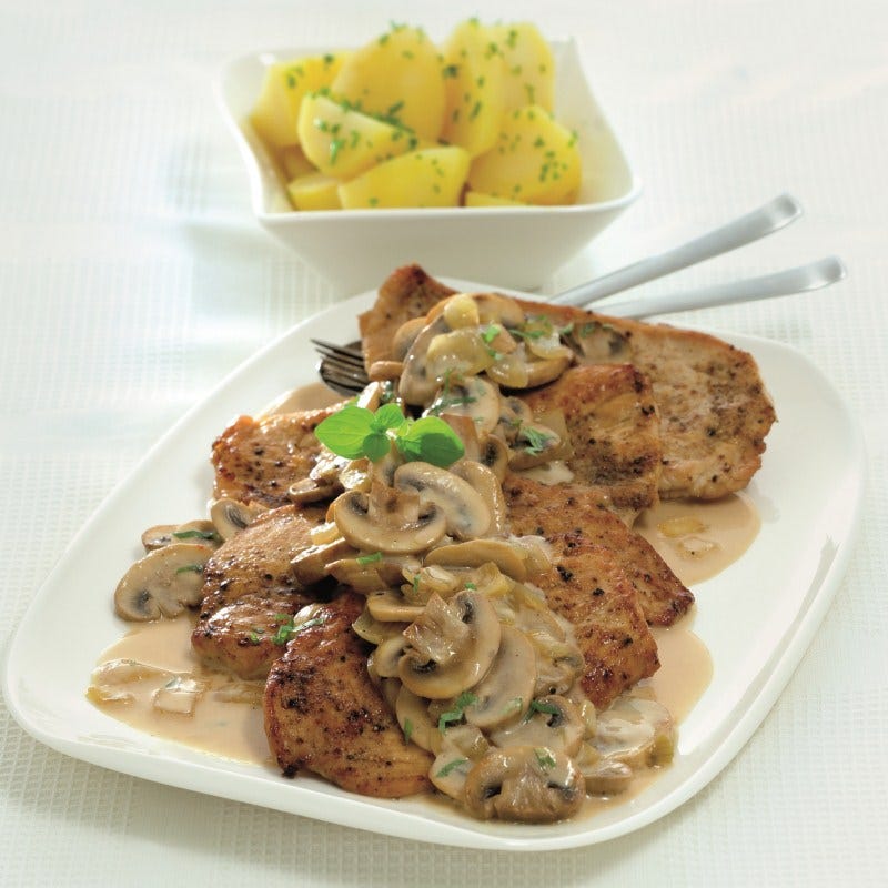 Foto van Schnitzel met jagersaus door WW