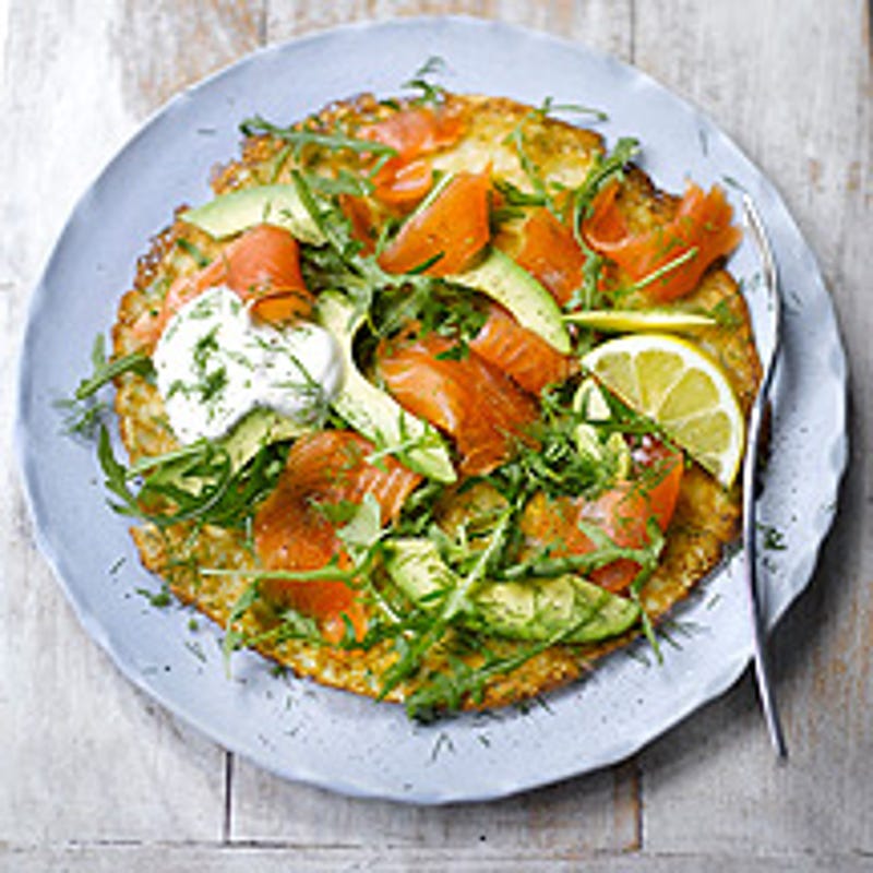 Foto van Hartige pannenkoeken met zalm door WW