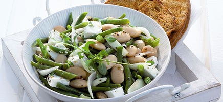 Salade met bonen en feta