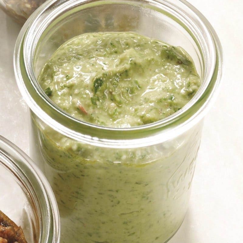 Foto van Bieslook-walnootpesto door WW