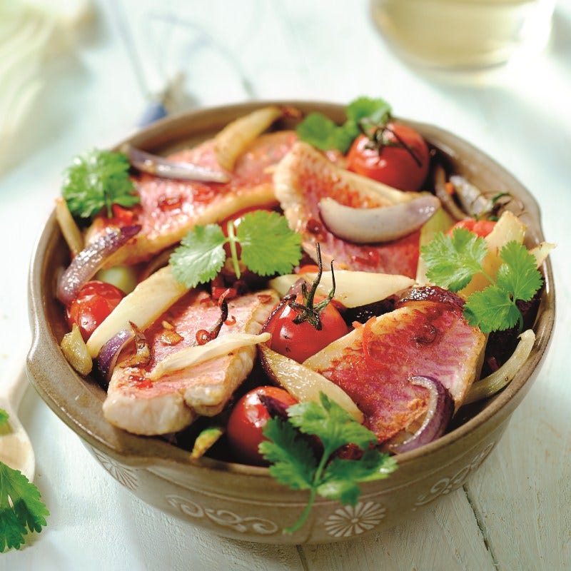 Foto van Tajine van dorade met venkel door WW