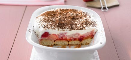 Aardbei-rabarber-tiramisu