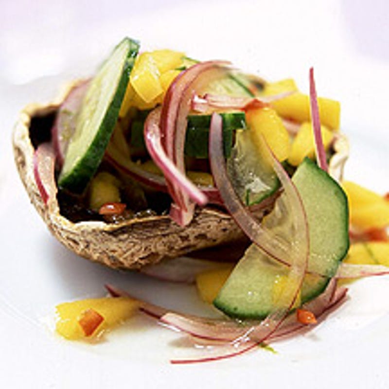 Foto van Portobello’s met mangosalsa door WW
