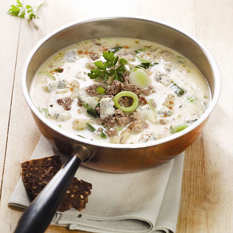 Foto van Romige preisoep met gorgonzola door WW