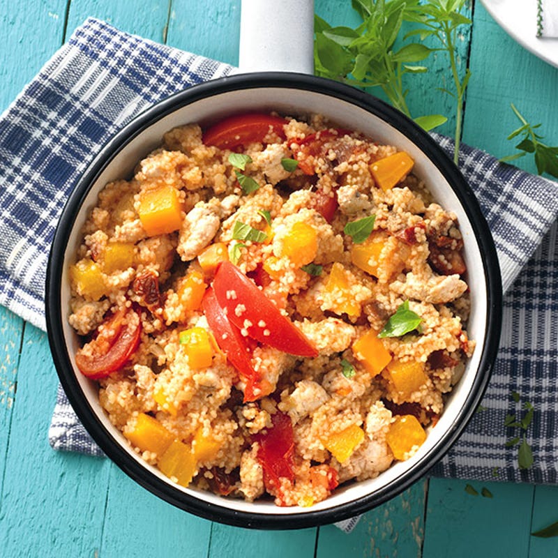 Foto van Kip met pompoen door WW