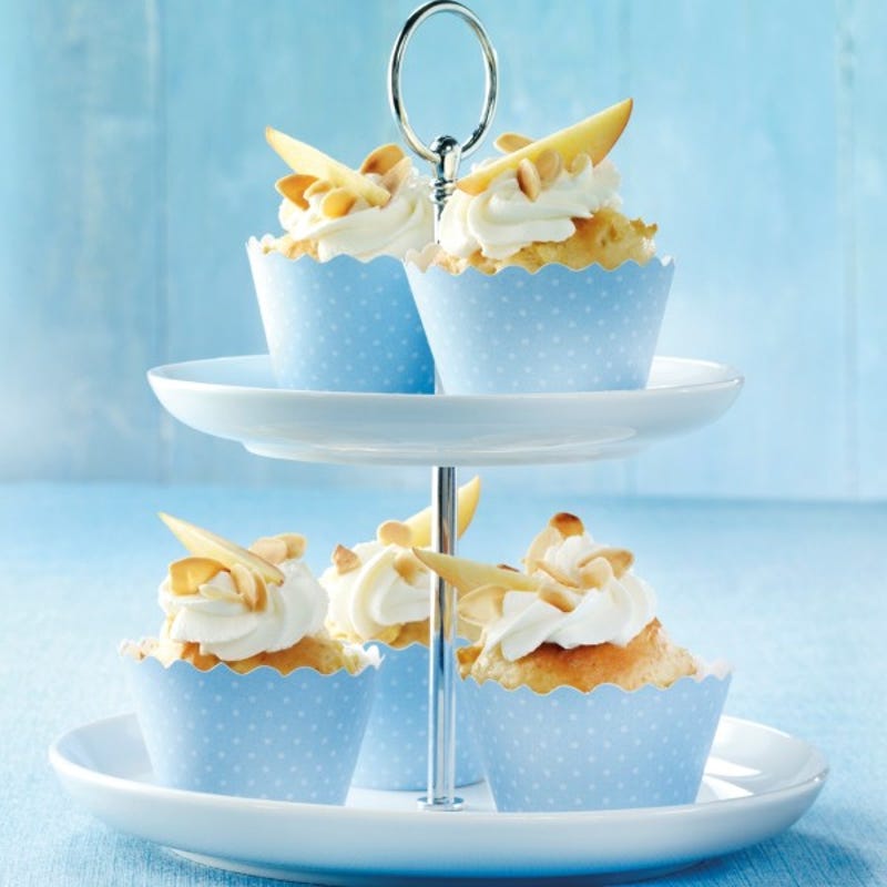 Foto van Perzikcupcakes met amandelglazuur door WW