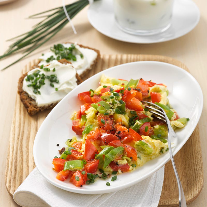 Foto van Roerei met paprika door WW