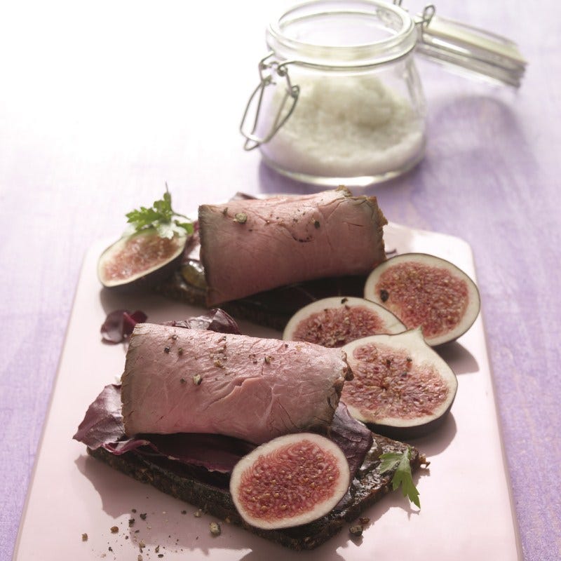 Foto van Fries roggebrood met rosbief door WW