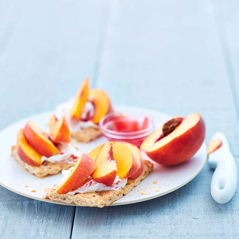 Foto van Knäckebröd met perzik door WW