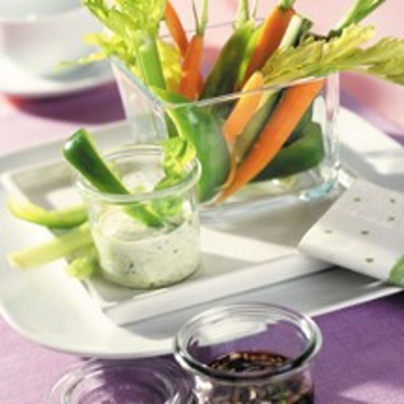 Foto van Groentestaafjes met duo van sauzen door WW