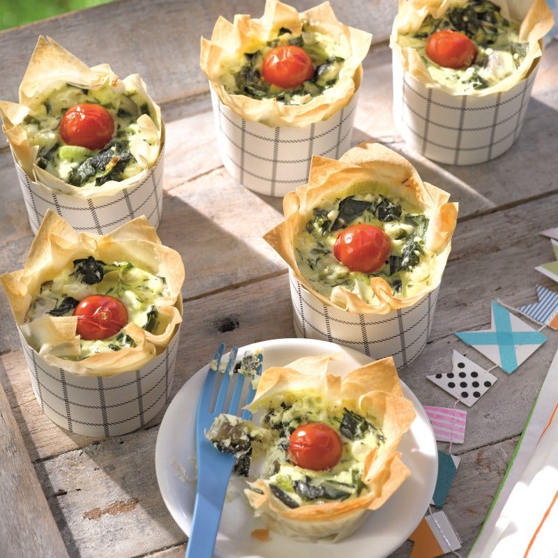 Foto van Snijbiet-tomatentaartjes door WW