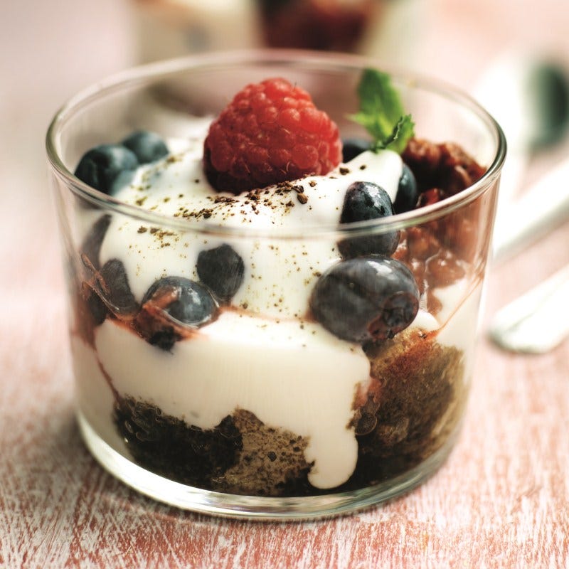 Foto van Tiramisu met bessen door WW